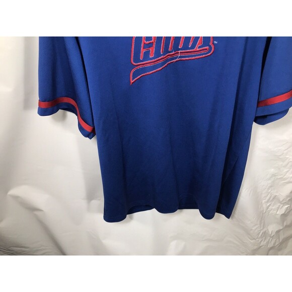 Vintage Nike Chicago Cubs Blue Pullover Jersey SZ Medium MLB - Picture 2 of 7